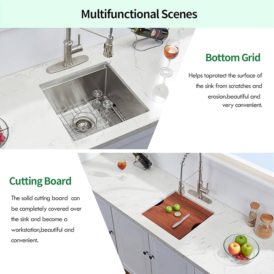 【intch.】ShankSuper110sWoolSlacksICESENSE 27-Inch Undermount Kitchen Sink, 27X18 Inch Single Bowl